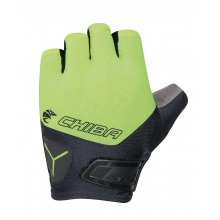 Chiba Bicycle Gloves Gel Air (ergonomically shaped Poron gel padding) neon yellow - 1 pair